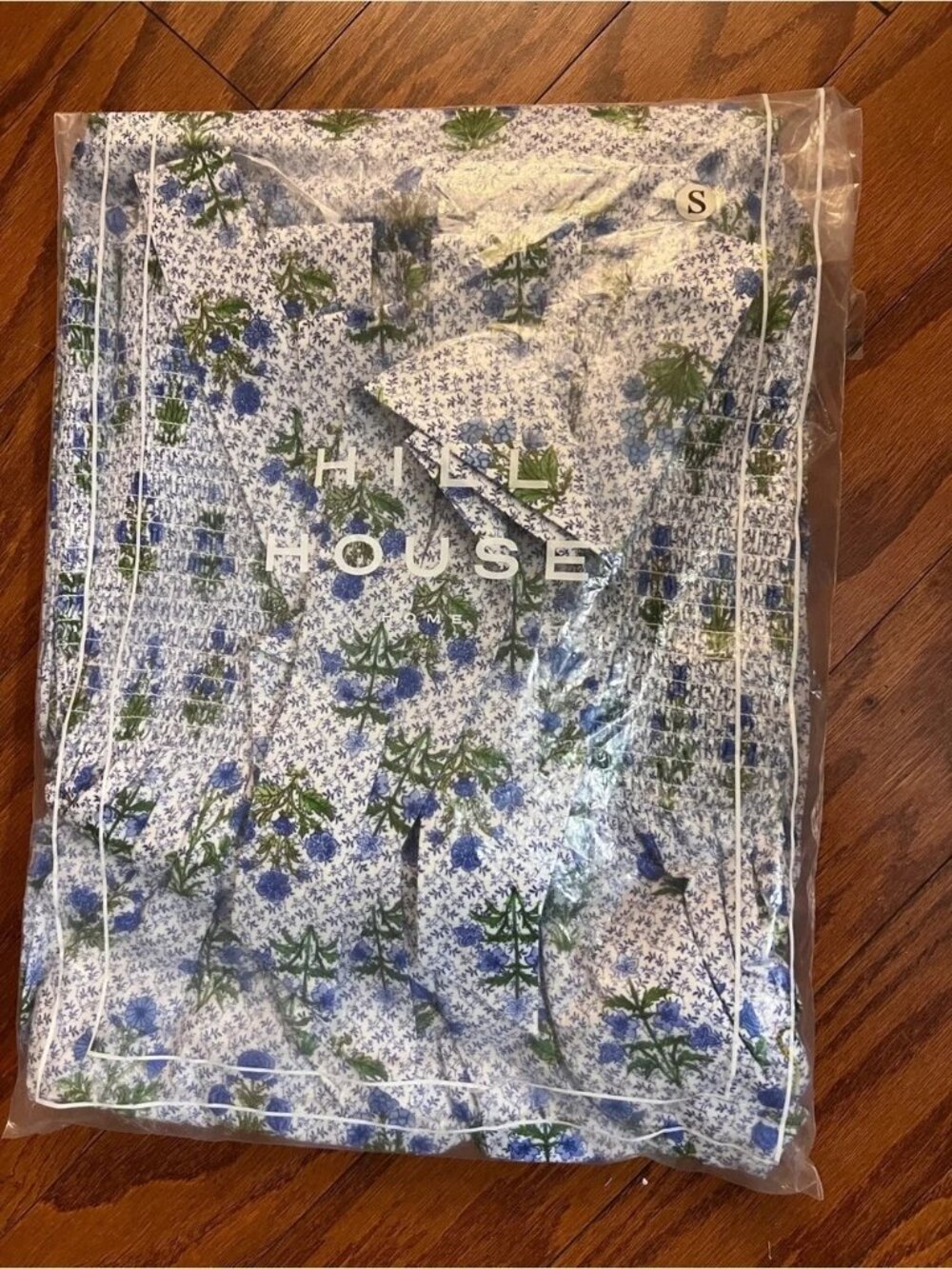 Hill house home The Ribbon Ellie Nap Dress - Blue Block Print, S L - Picture 6 of 6